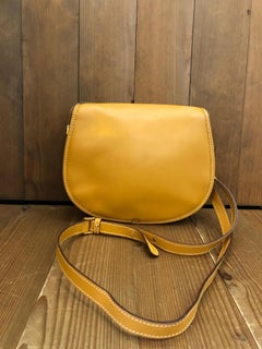 1990s Vintage GUCCI Brown Silk Jacquard Crossbody Bag