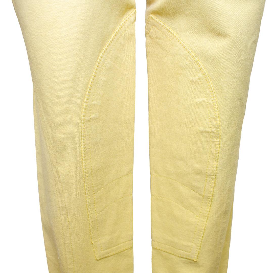 Women's 1990s Gucci Butter Yellow Cropped Jodhpurs For Sale