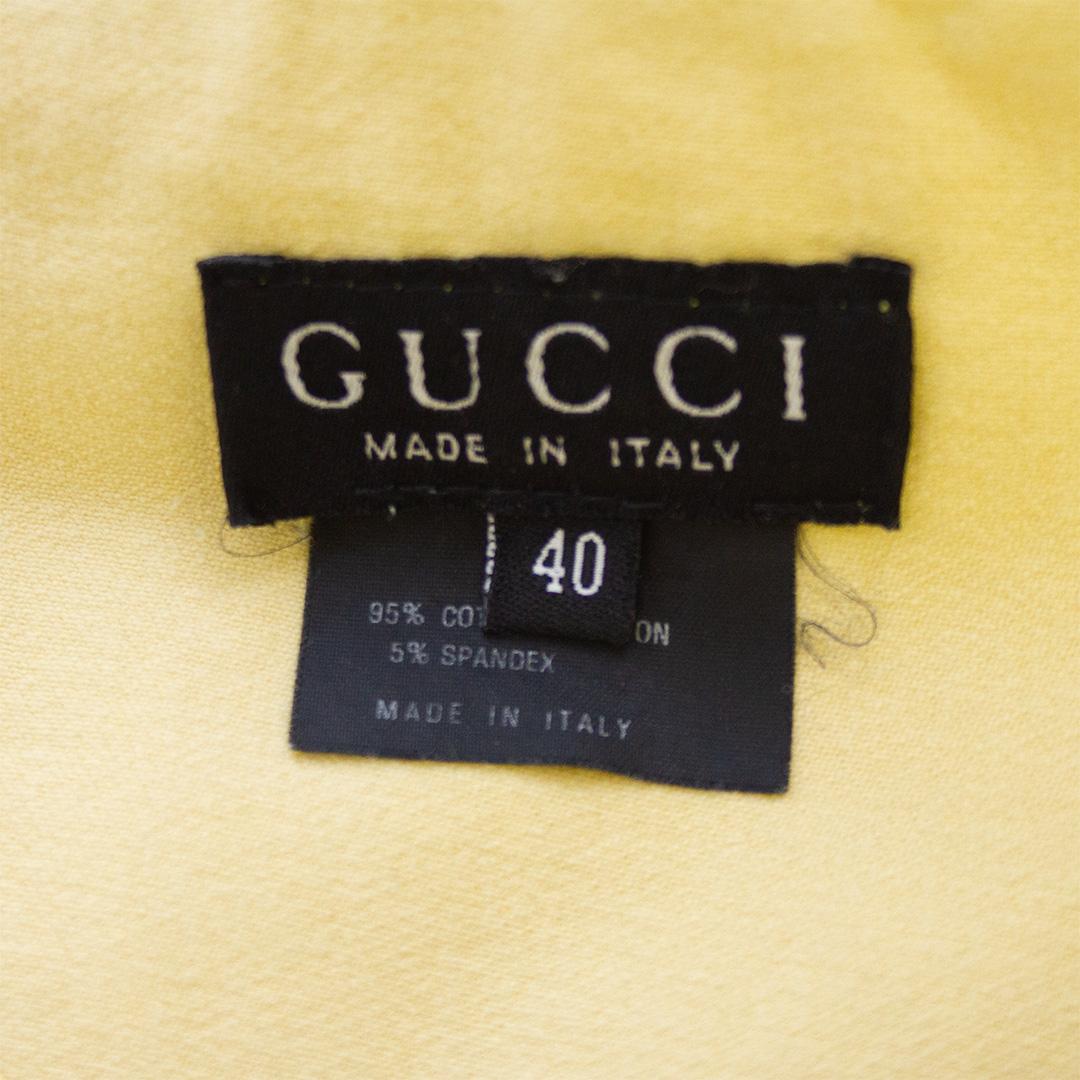 1990s Gucci Butter Yellow Cropped Jodhpurs For Sale 3