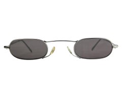 1990s Gucci by Tom Ford Mini Thin Silver Sunglasses