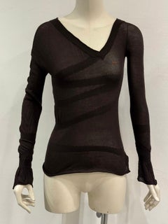 1990s Gucci by Tom Ford sheer asymmetrical top