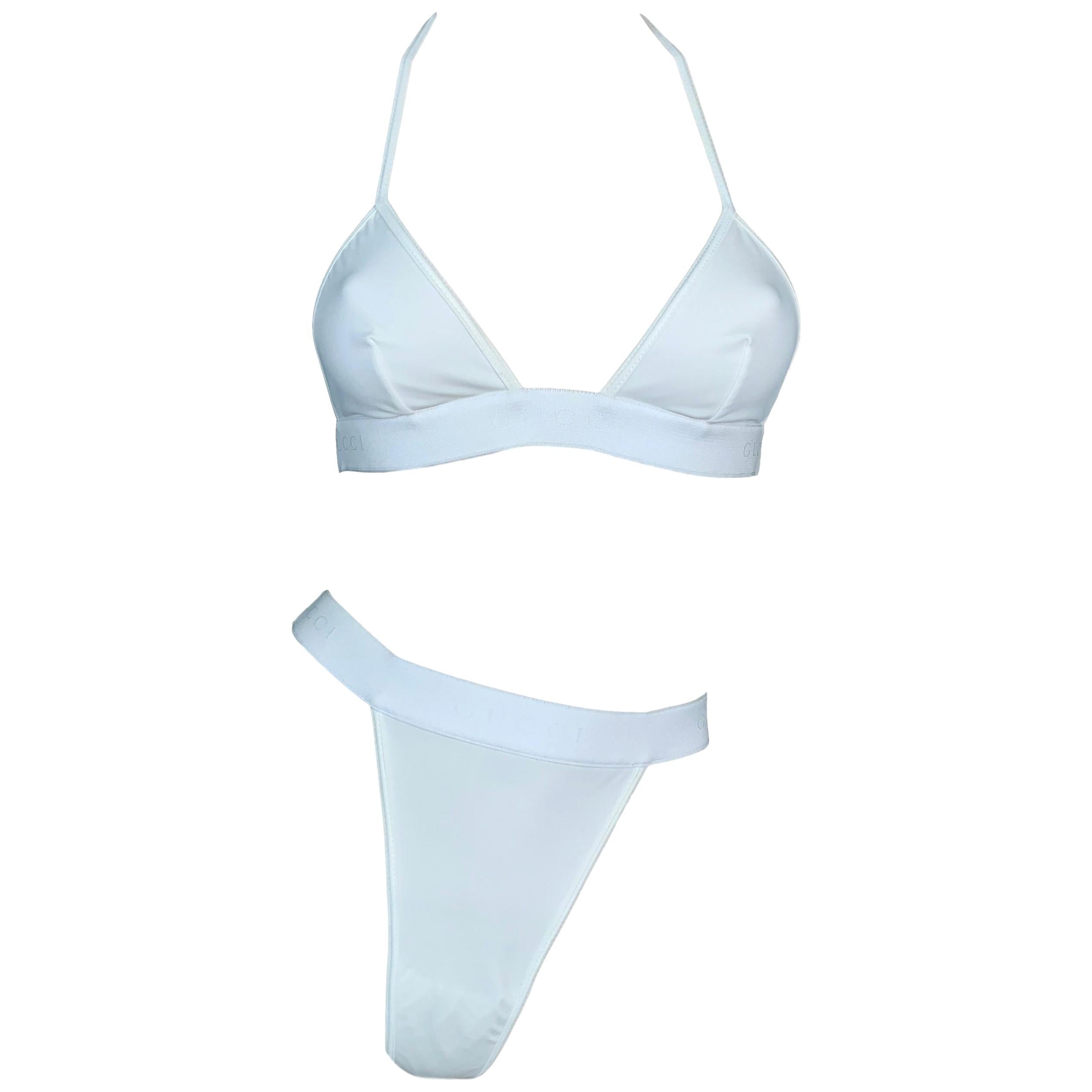 gucci logo bikini