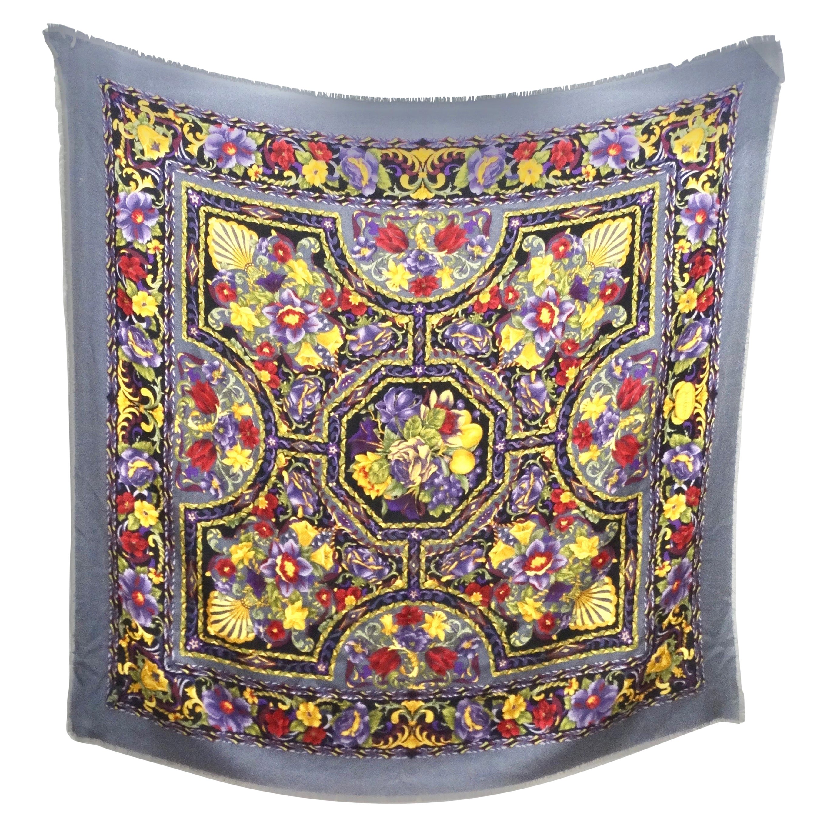 Gucci - Écharpe imprimée à fleurs, années 1990