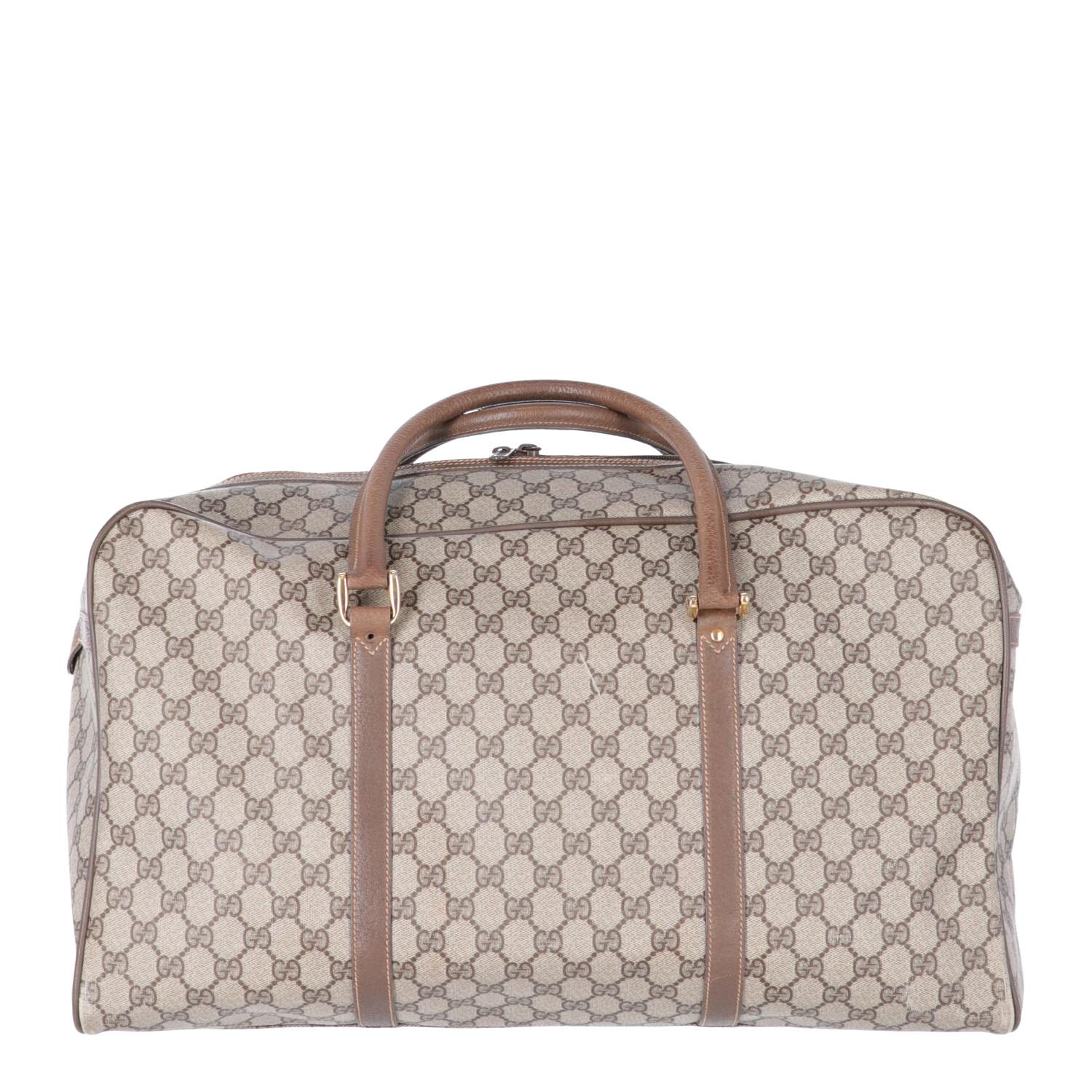 1990s Gucci GG Monogram Canvas Travel Bag at 1stDibs