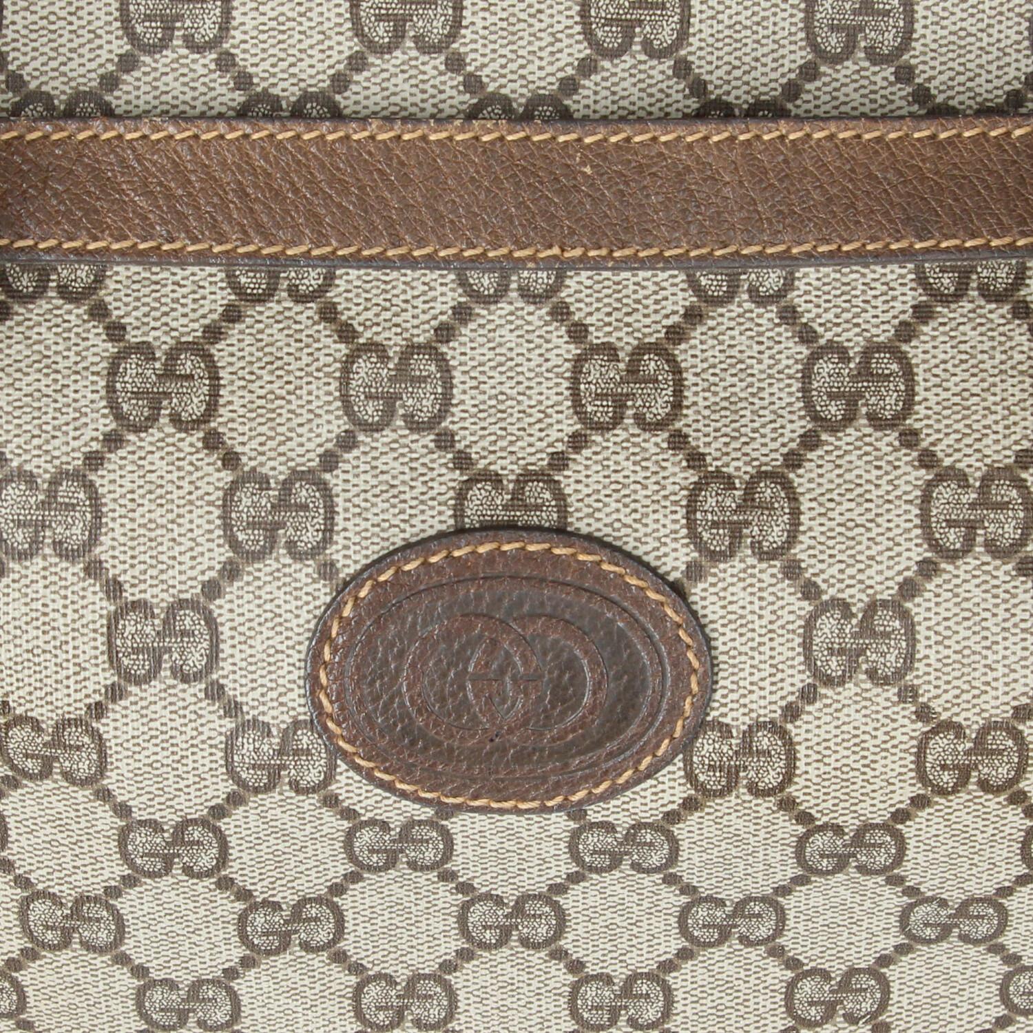 1990s Gucci GG Monogram Canvas Travel Bag In Good Condition In Lugo (RA), IT