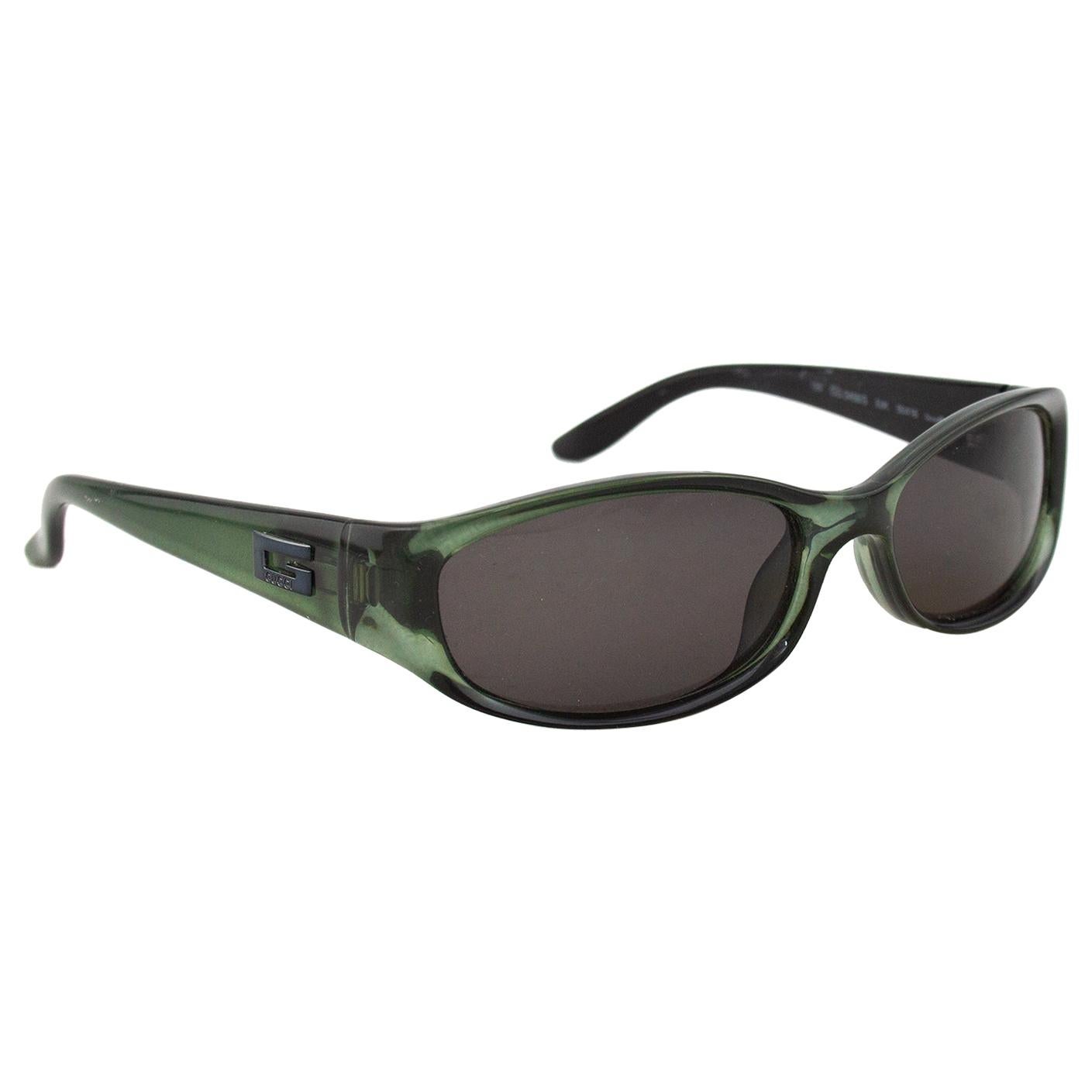 1990s Gucci Green Sunglasses 