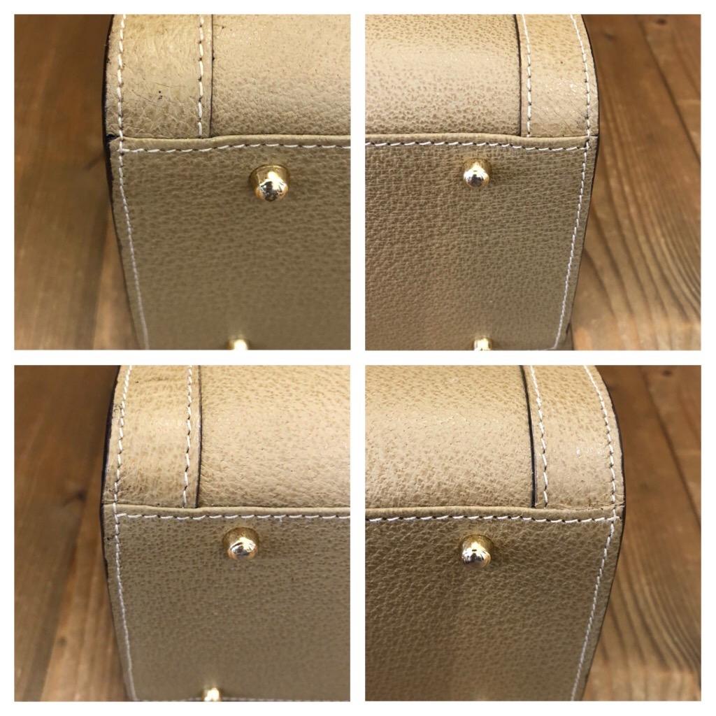 1990er Gucci Khaki Leder Bamboo Tote Prinzessin Diana Tote (Medium) 1