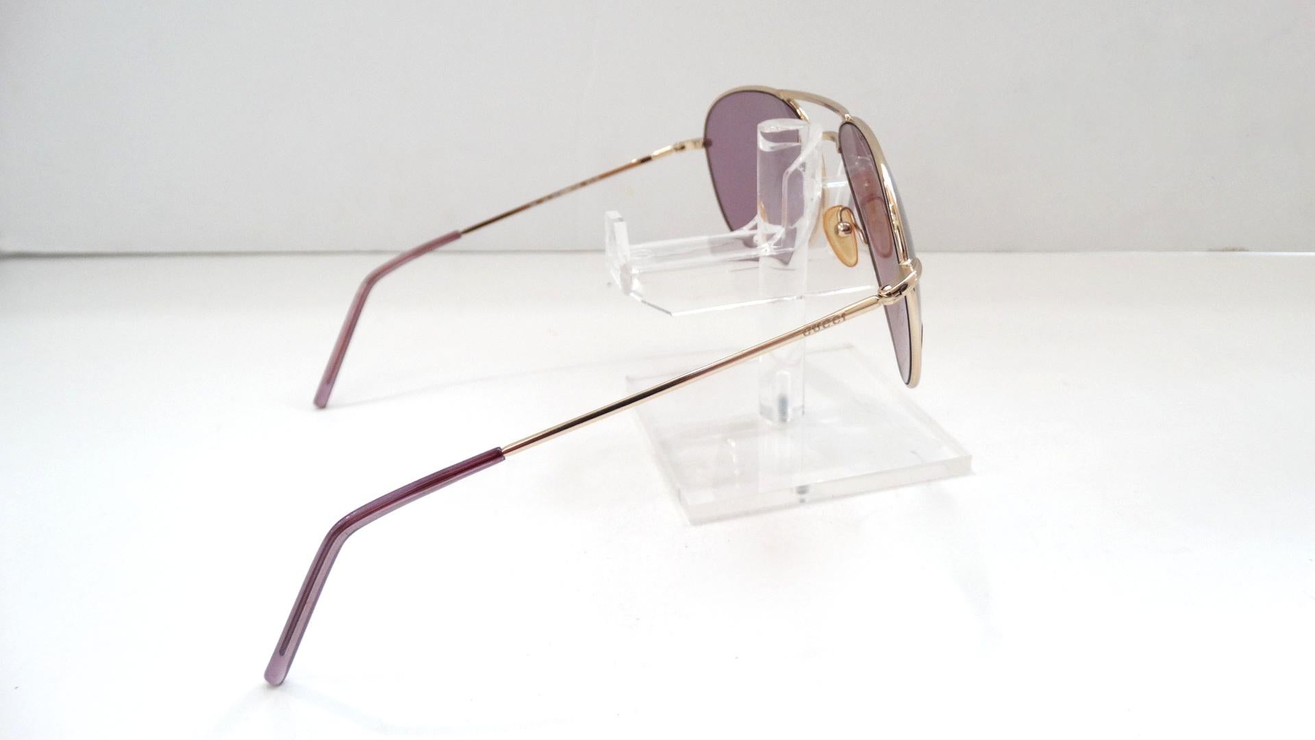 gucci purple lens sunglasses