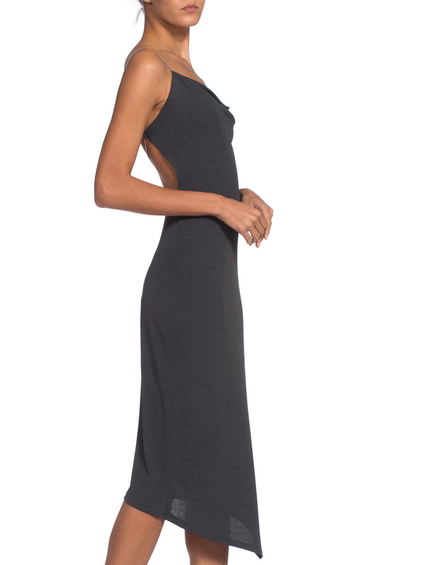 slinky backless dress