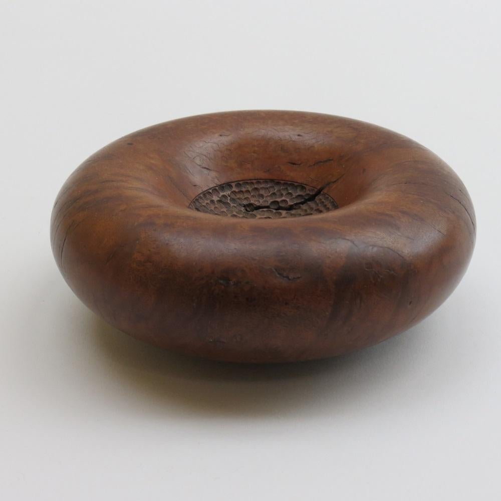 1990s Hand Crafted Australian Wooden Bowl by Terry Baker Bimble Box Wood 3