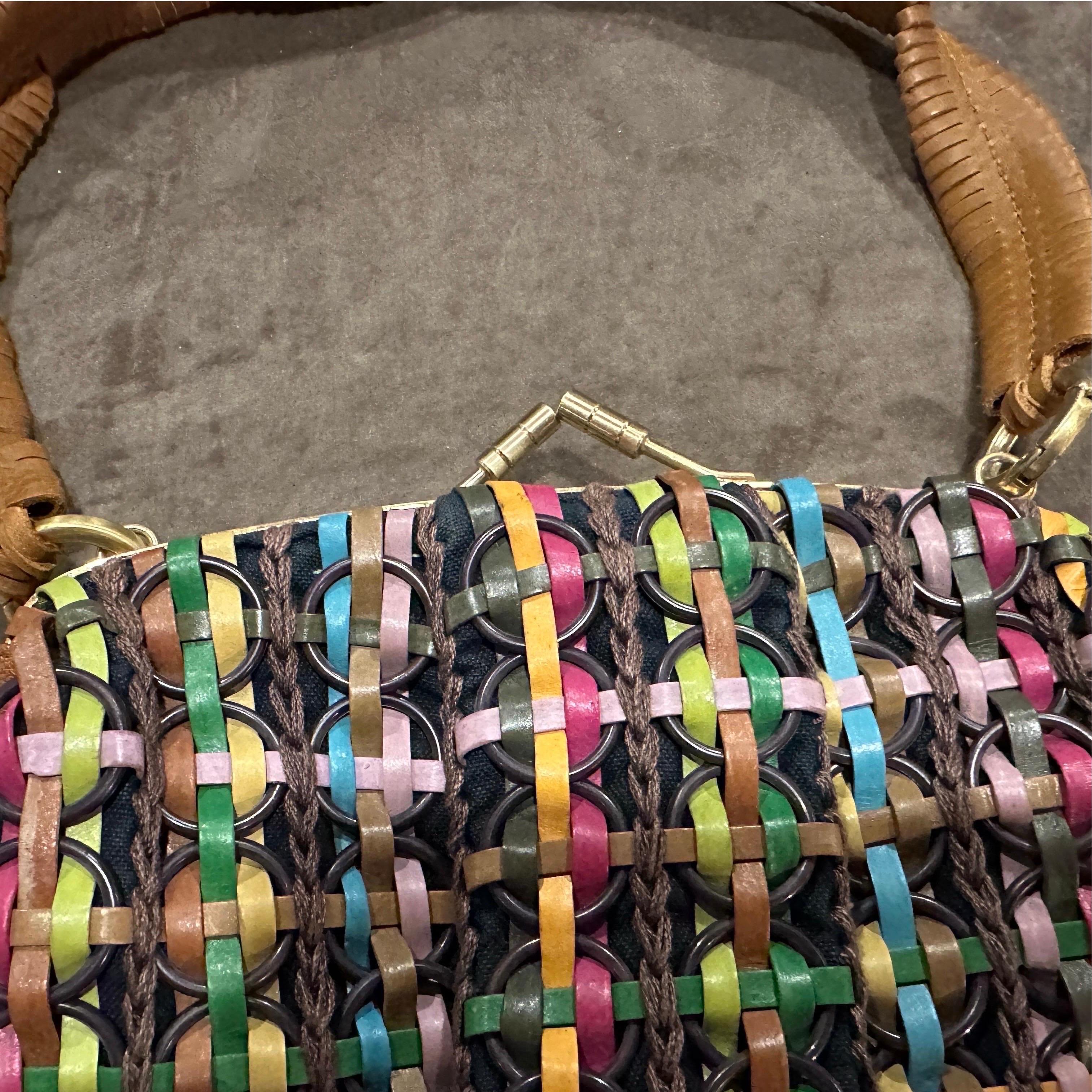 Borsa francese intrecciata a mano del 1990, unica nel suo genere, di Jamin Puech in vendita 6