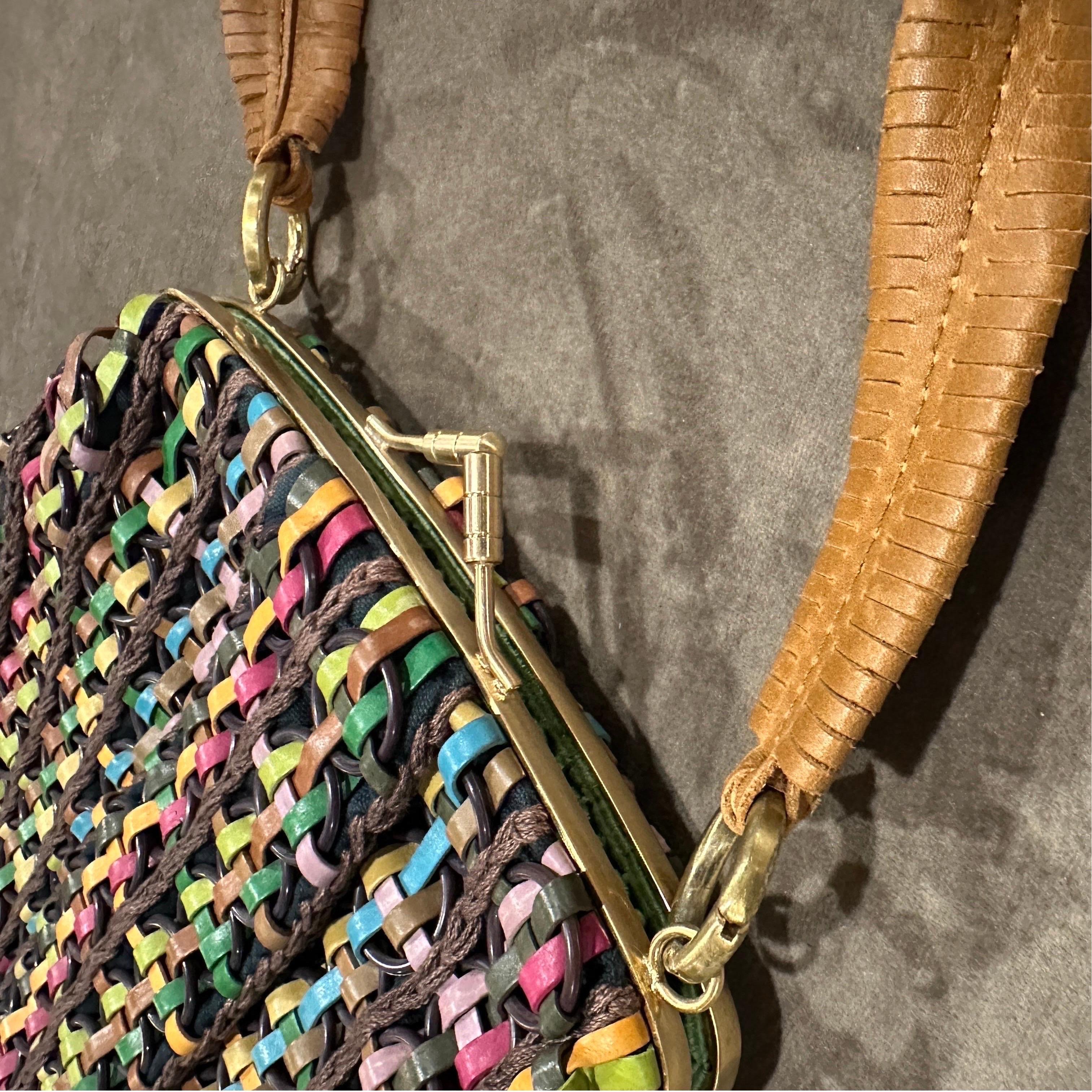 Borsa francese intrecciata a mano del 1990, unica nel suo genere, di Jamin Puech in vendita 7