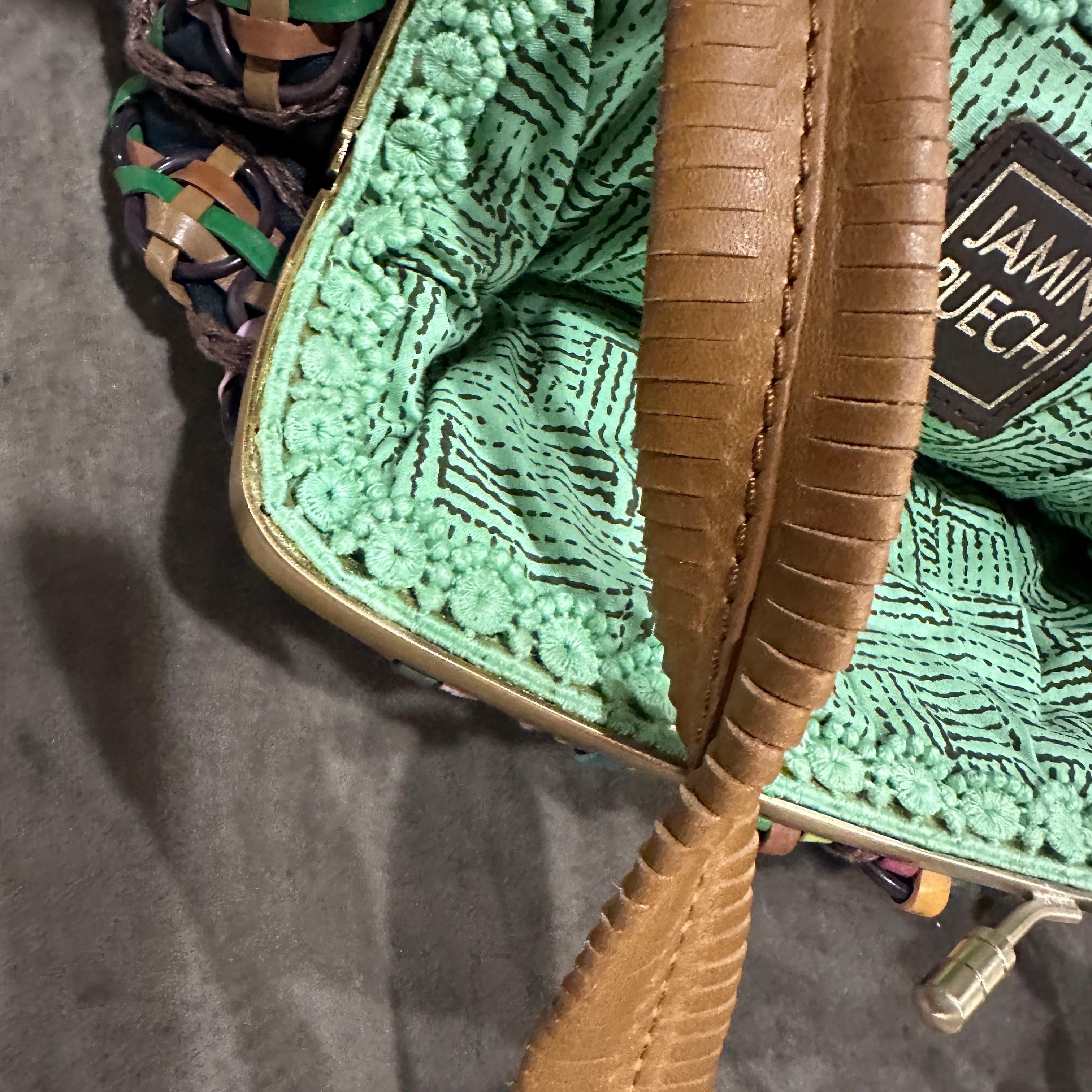 Borsa francese intrecciata a mano del 1990, unica nel suo genere, di Jamin Puech in vendita 8