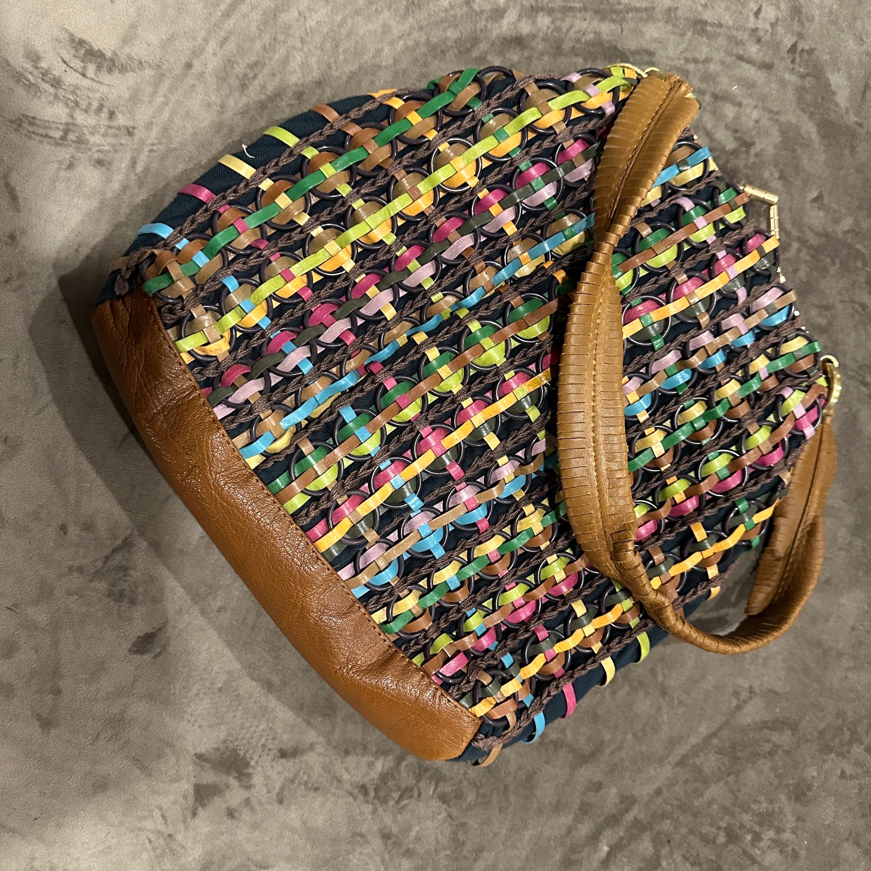 Donna Borsa francese intrecciata a mano del 1990, unica nel suo genere, di Jamin Puech in vendita