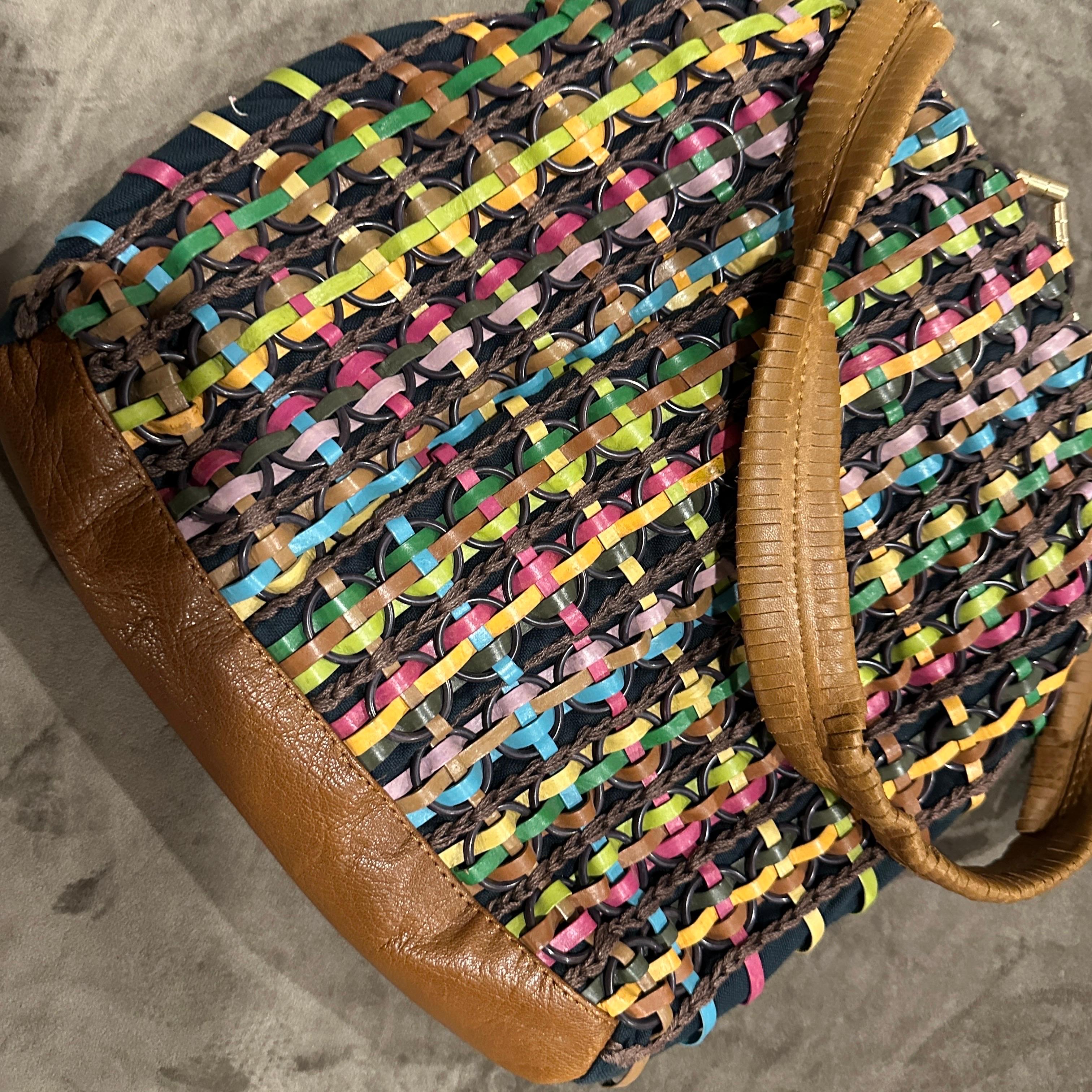 Borsa francese intrecciata a mano del 1990, unica nel suo genere, di Jamin Puech in vendita 2