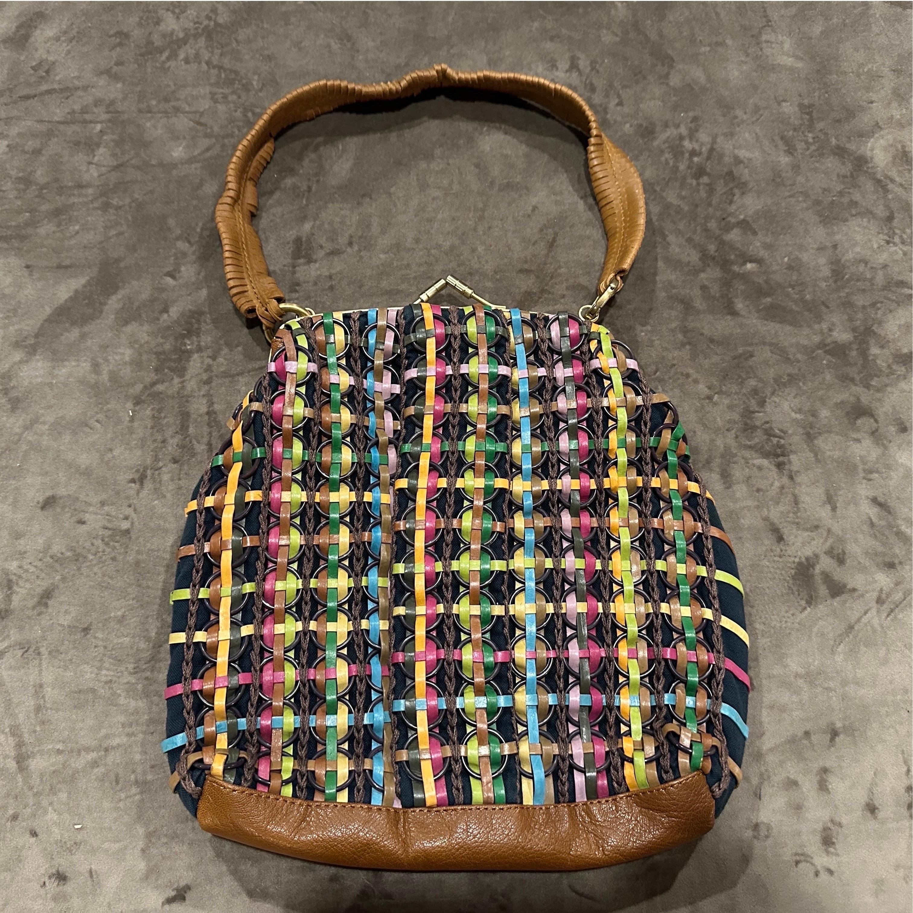 Borsa francese intrecciata a mano del 1990, unica nel suo genere, di Jamin Puech in vendita 4