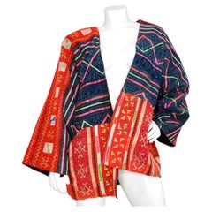 Vintage 1990s Handmade Guatemalan Artisan Reversible Printed Jacket