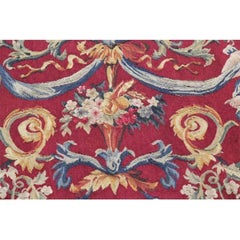 1990s Handwoven Wool Tapestry Panel 17th Century Portrait