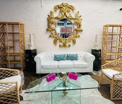 1990er Harrison & Gil Extra großer Gold-Akanthusblatt-Spiegel