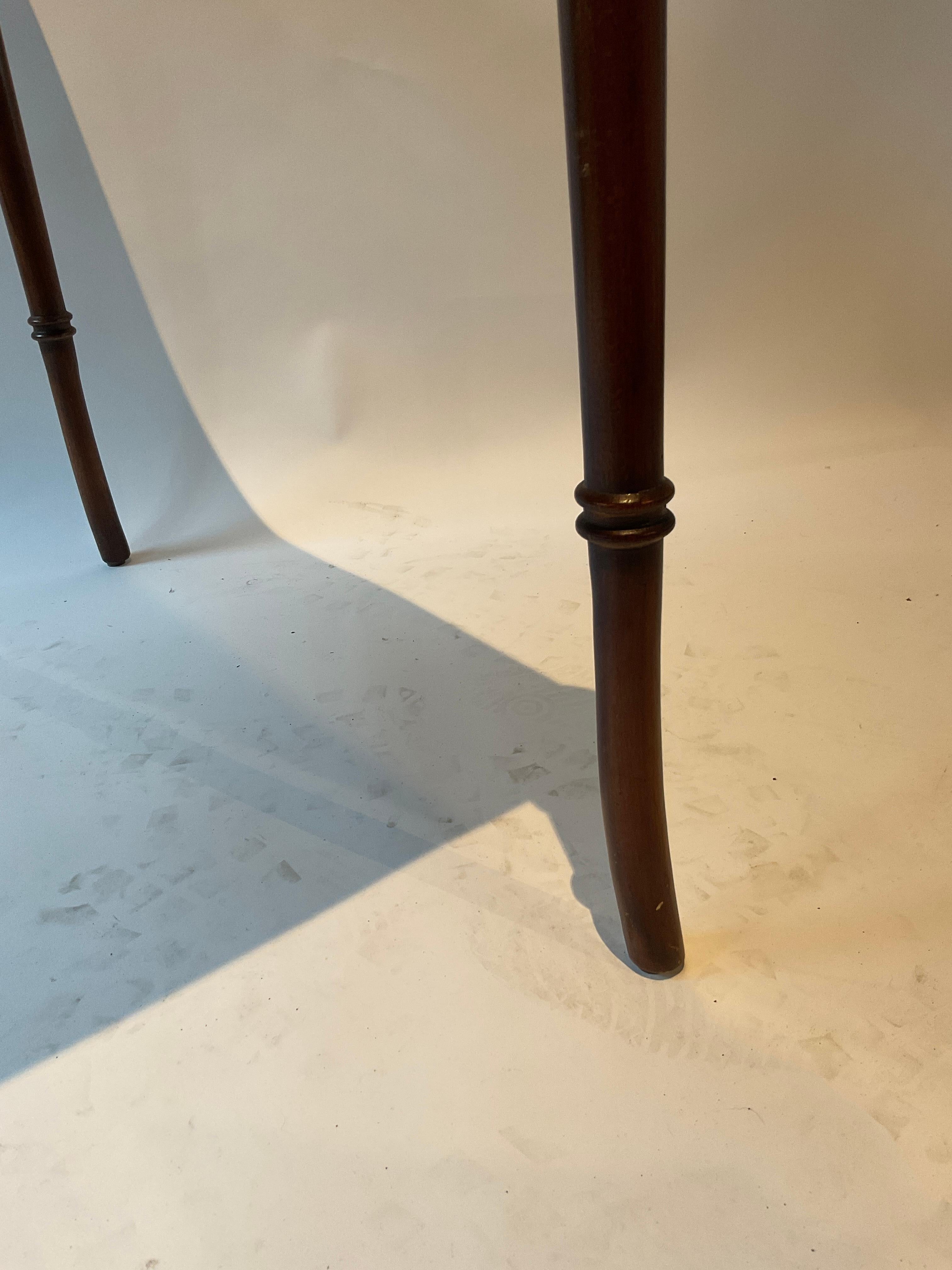 1990s Hekman Burl Wood Game Table 'Chess Board' 6