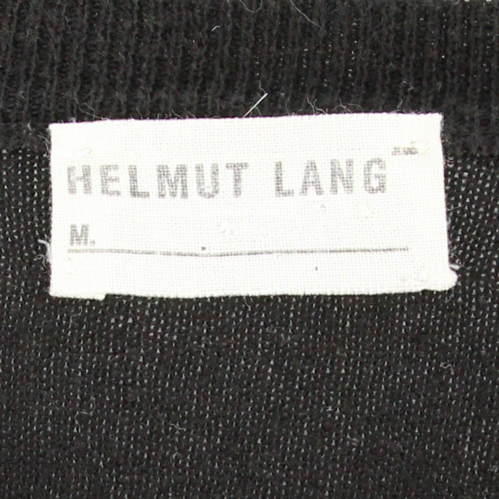 1990s Helmut Lang black cotton sweater In Excellent Condition For Sale In Lugo (RA), IT