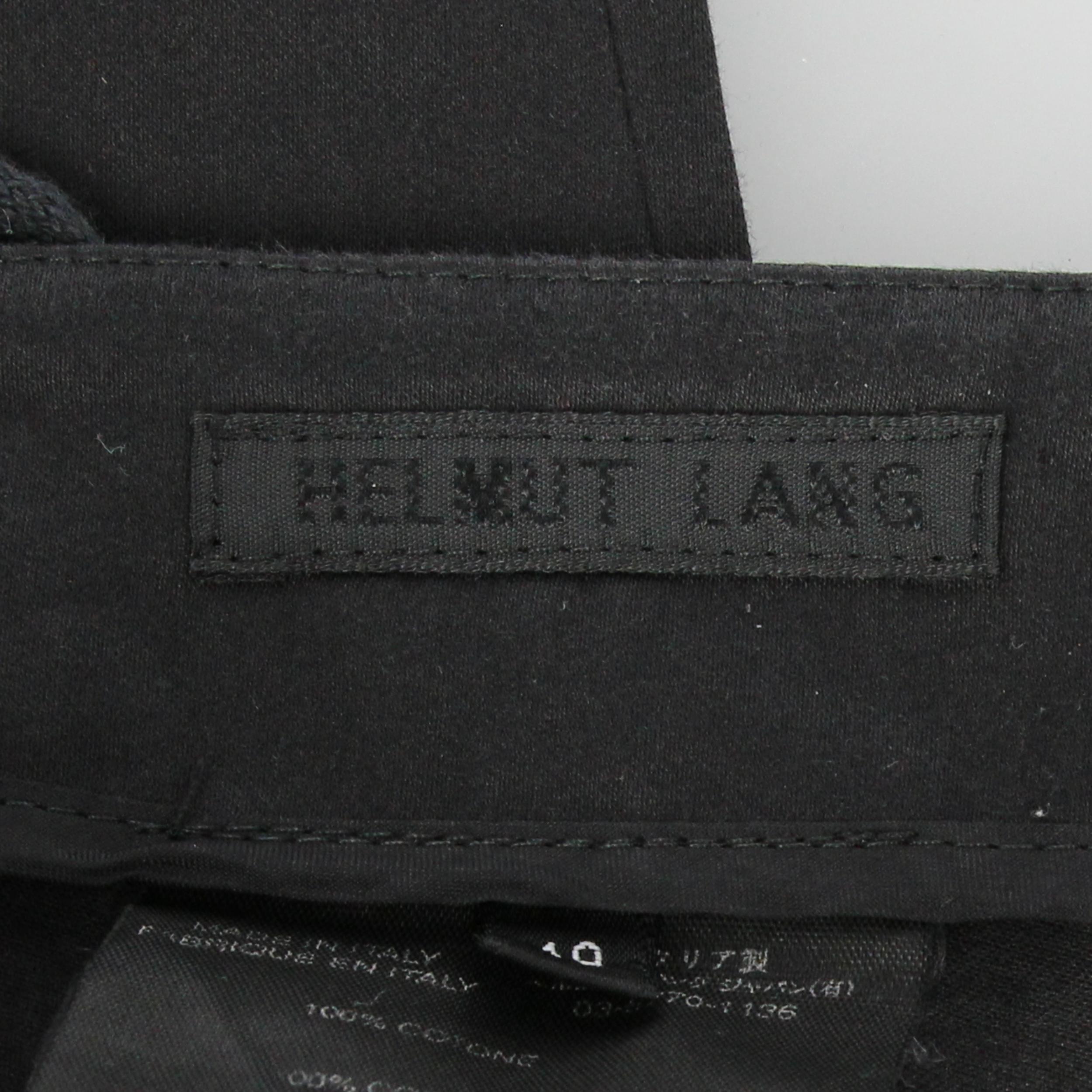 1990s Helmut Lang Black Trousers 6