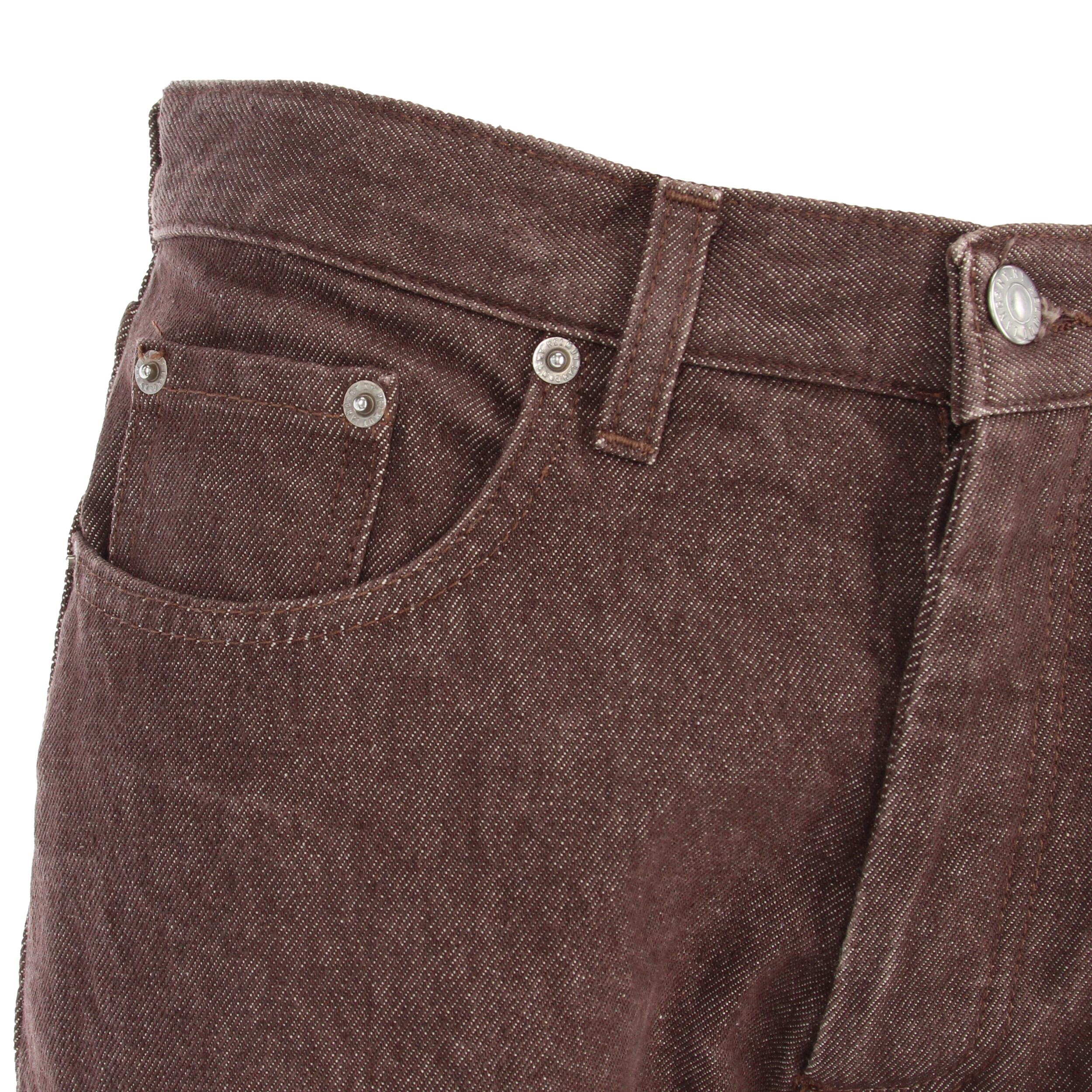 1990s Helmut Lang Brown Denim Trousers In Excellent Condition In Lugo (RA), IT