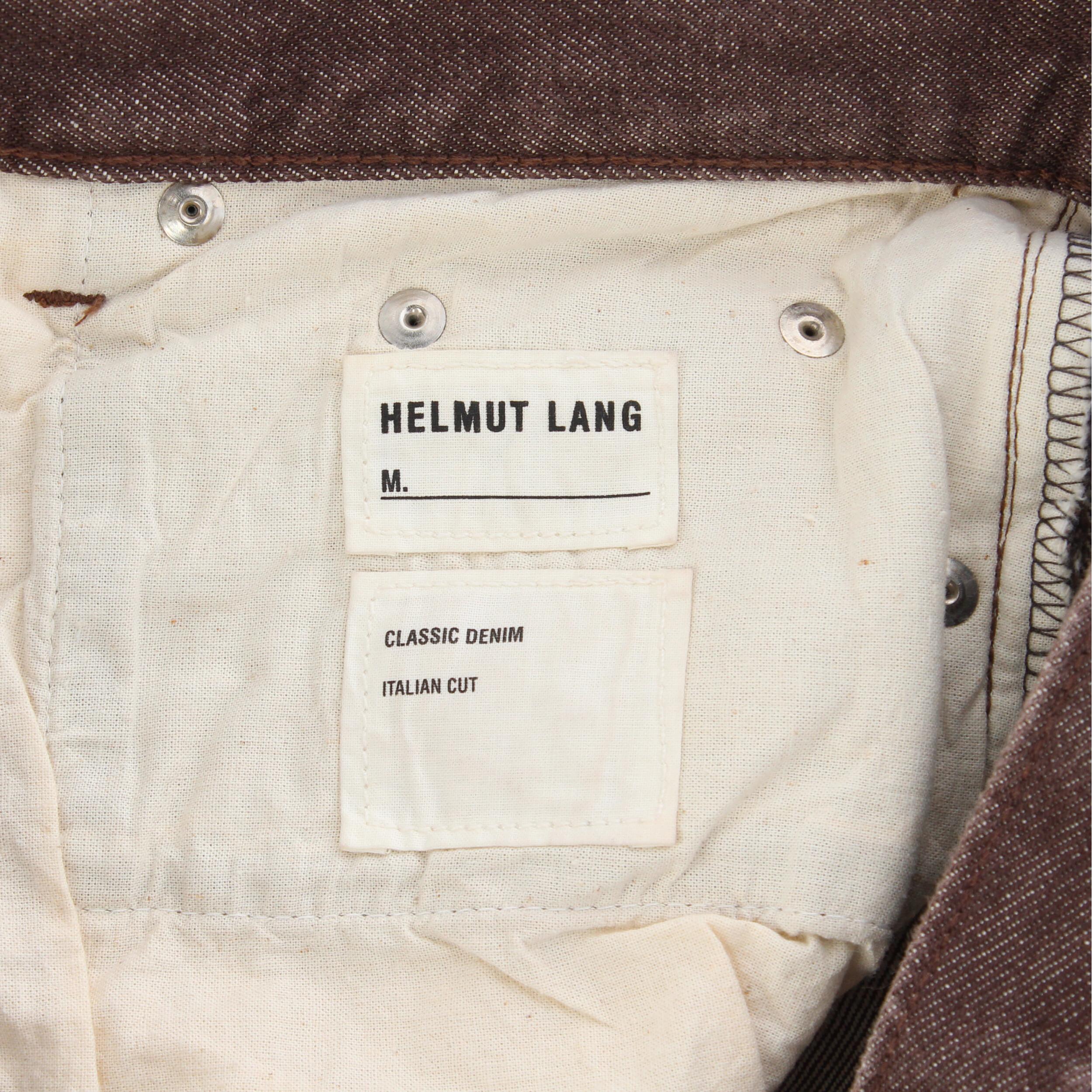 1990s Helmut Lang Brown Denim Trousers 4