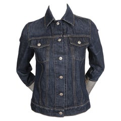 1990's HELMUT LANG classic denim jacket with extra long turn up cuffs
