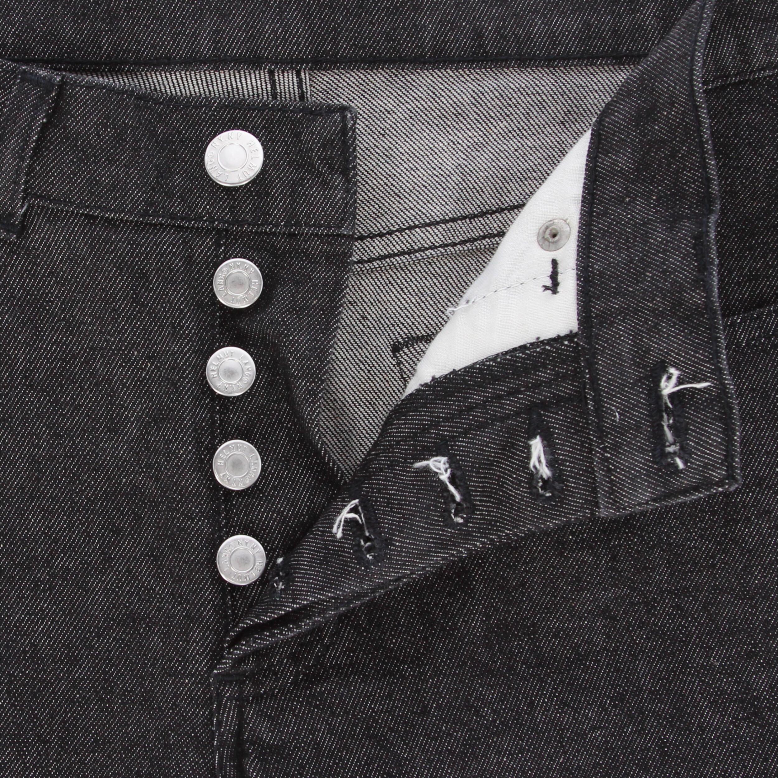 1990s Helmut Lang Dark Grey Denim Trousers For Sale 2