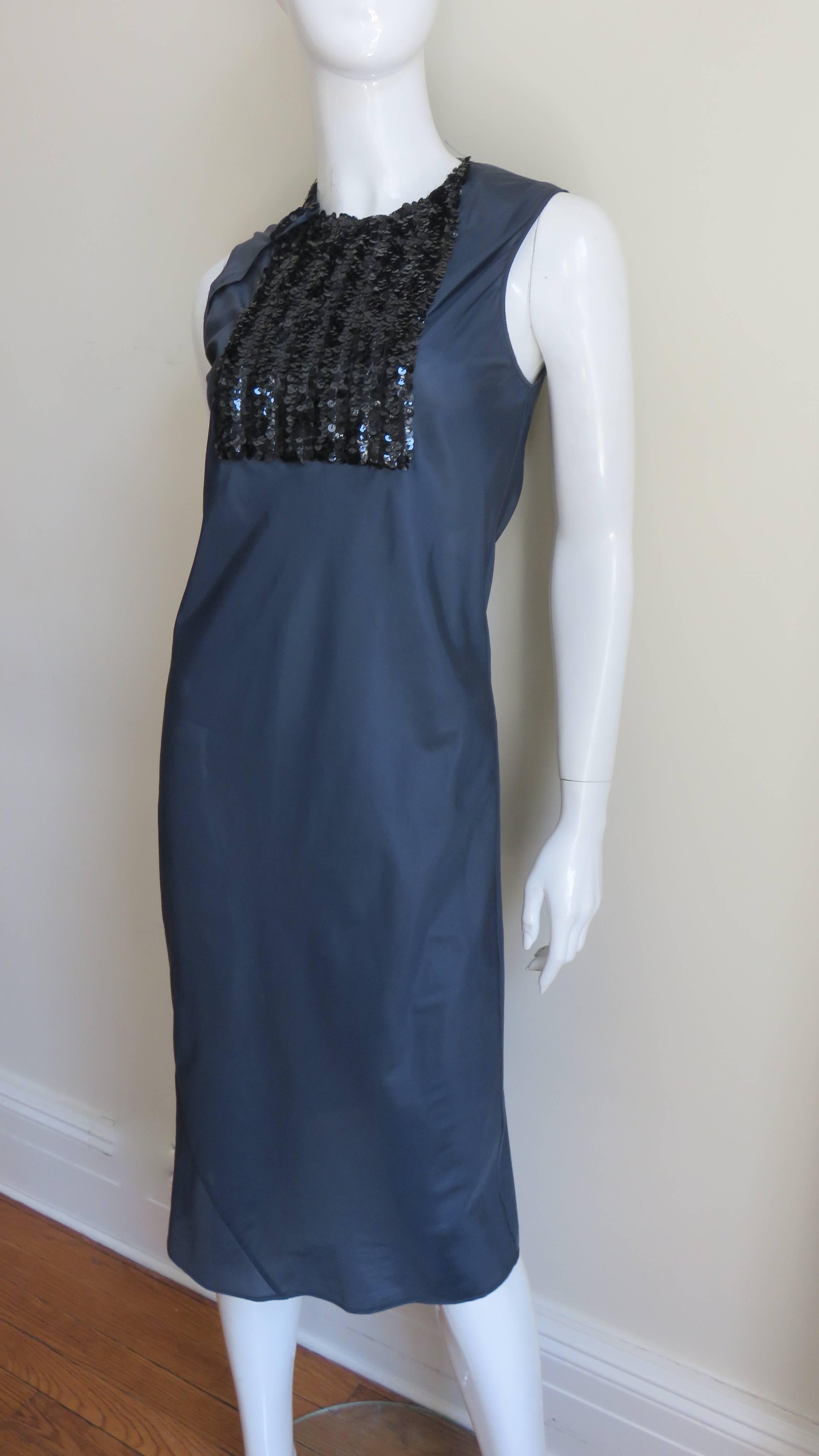 Women's Helmut Lang New Dress with Sequins 1990s For Sale