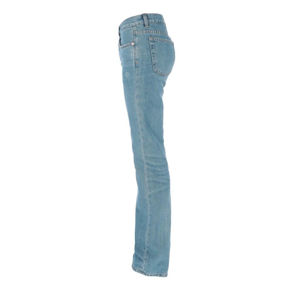 Helmut Lang light-blue cotton blend jeans. Bootcut low waist model, five pockets and logoed button fastening.

Years: 90s
Made in Italy
Size: 26

Flat measurements
Height: 97 cm
Waist: 36 cm
Inseam: 76 cm