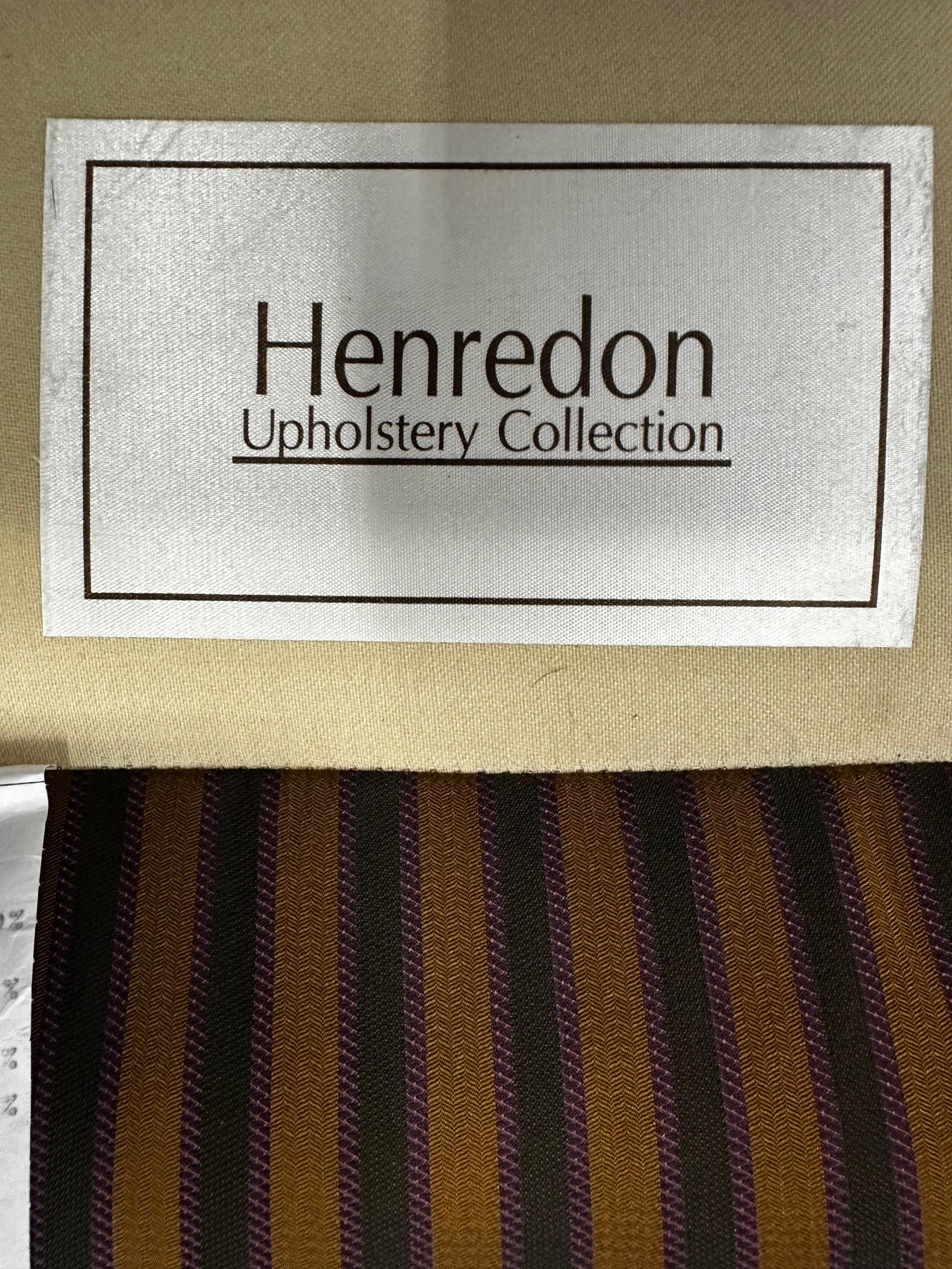 1990 Henderson Stripes Down Neoclassical Style Club Chairs, Set of 2 en vente 8