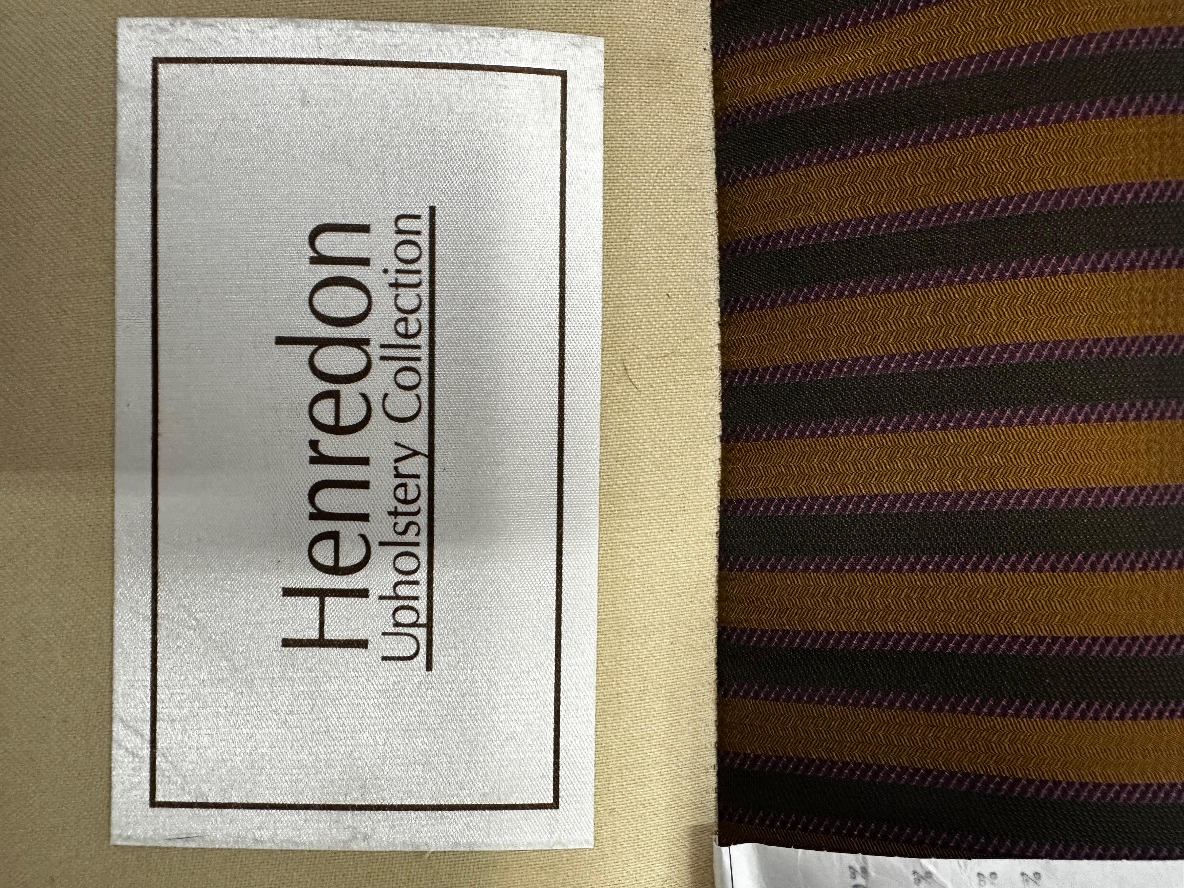 Sedie da club in stile neoclassico Henderson Stripes Down degli anni '90, Set di 2 in vendita 8