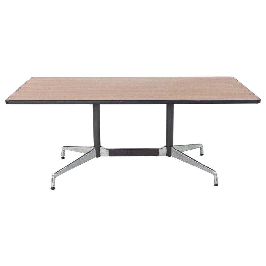 1990s Herman Miller Eames Segmented Dining Table / Conference Table in Dark Oak