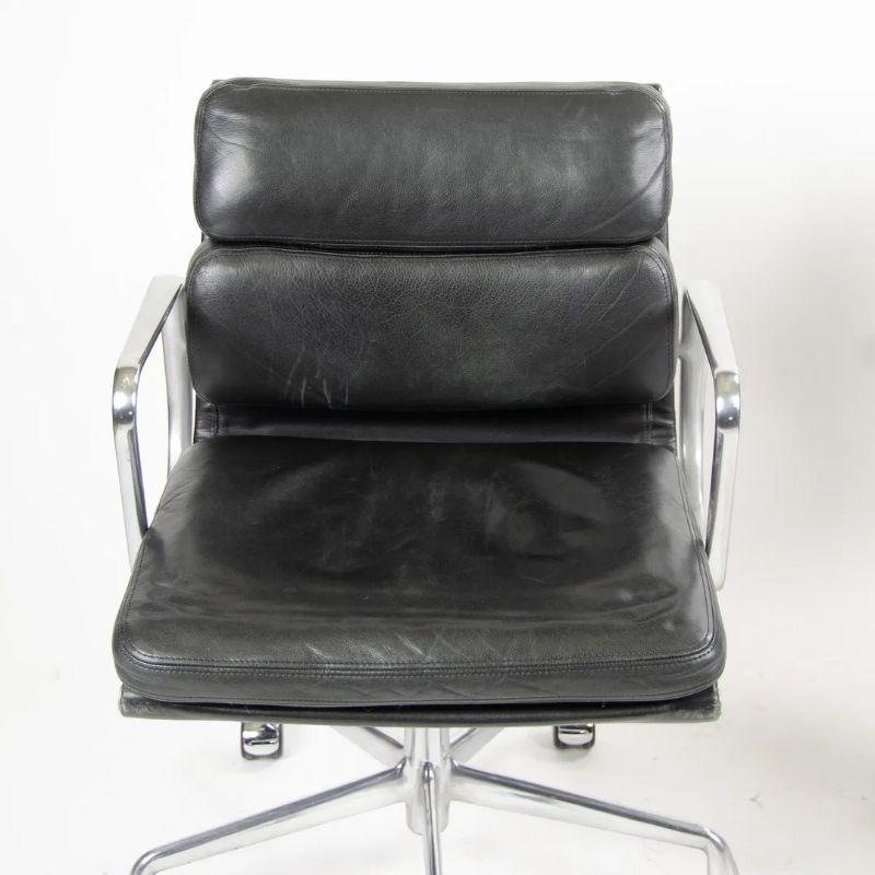 1990s Herman Miller Eames Soft Pad Management Desk Chair in Black Leather 6