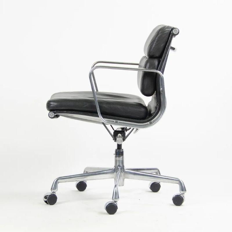 1990s Herman Miller Eames Soft Pad Management Desk Chair in Black Leather 2