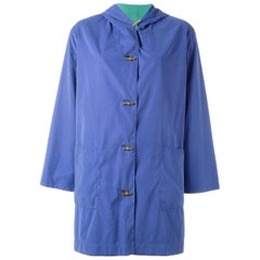 Vintage 1990s Hermès Blue Coat With Hood