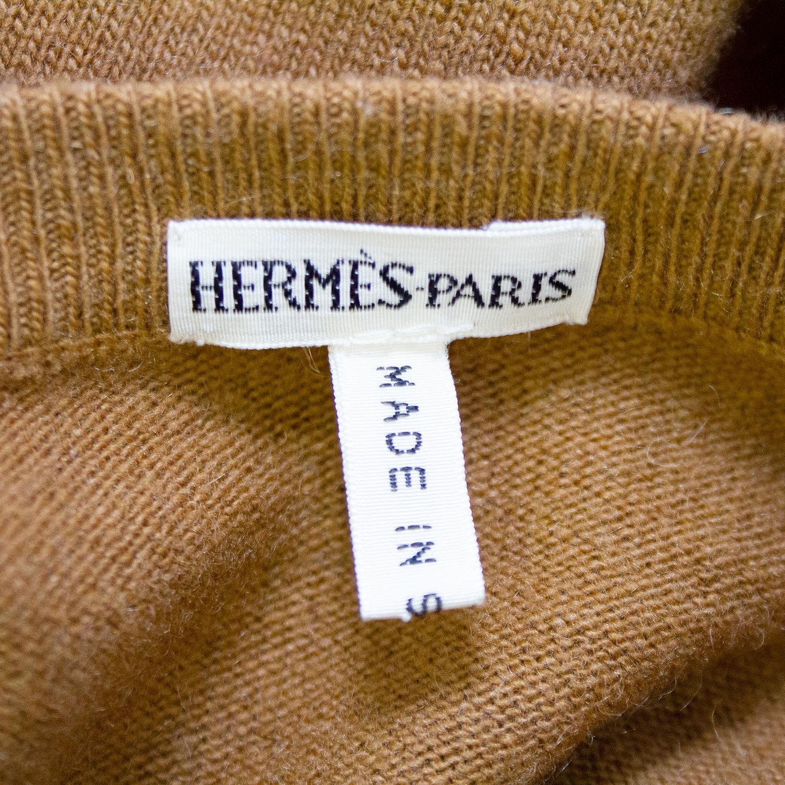 Women's 1990s Hermes Brown Cashmere Sweater Set