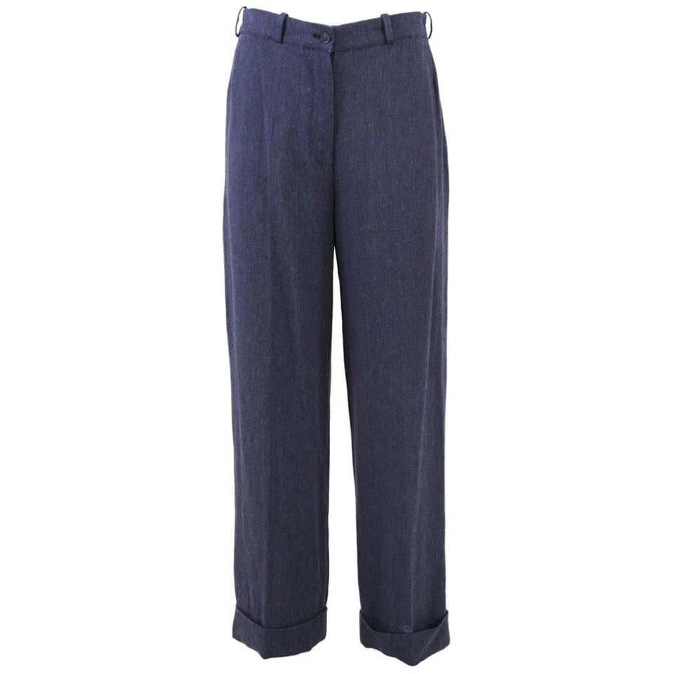 1990s Hermès Linen Pants at 1stDibs