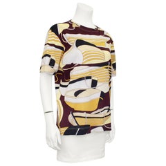1990s Hermes Nautical Print Cotton Silk Blend T-Shirt