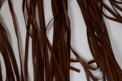 1990's Hermes Rare Brown Cashmere Leather Shawl