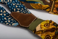 1990's Hermes Rare Brown & Green Suspenders