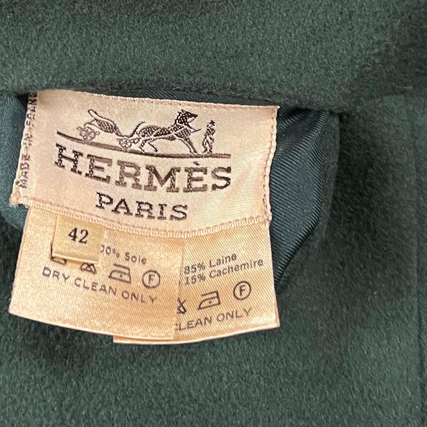 1990's Hermes Vintage Quilted Reversible Scarf Print Jacket For Sale 2