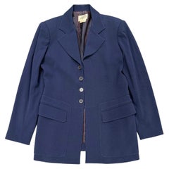 1990s Hermes wool tailored blazer