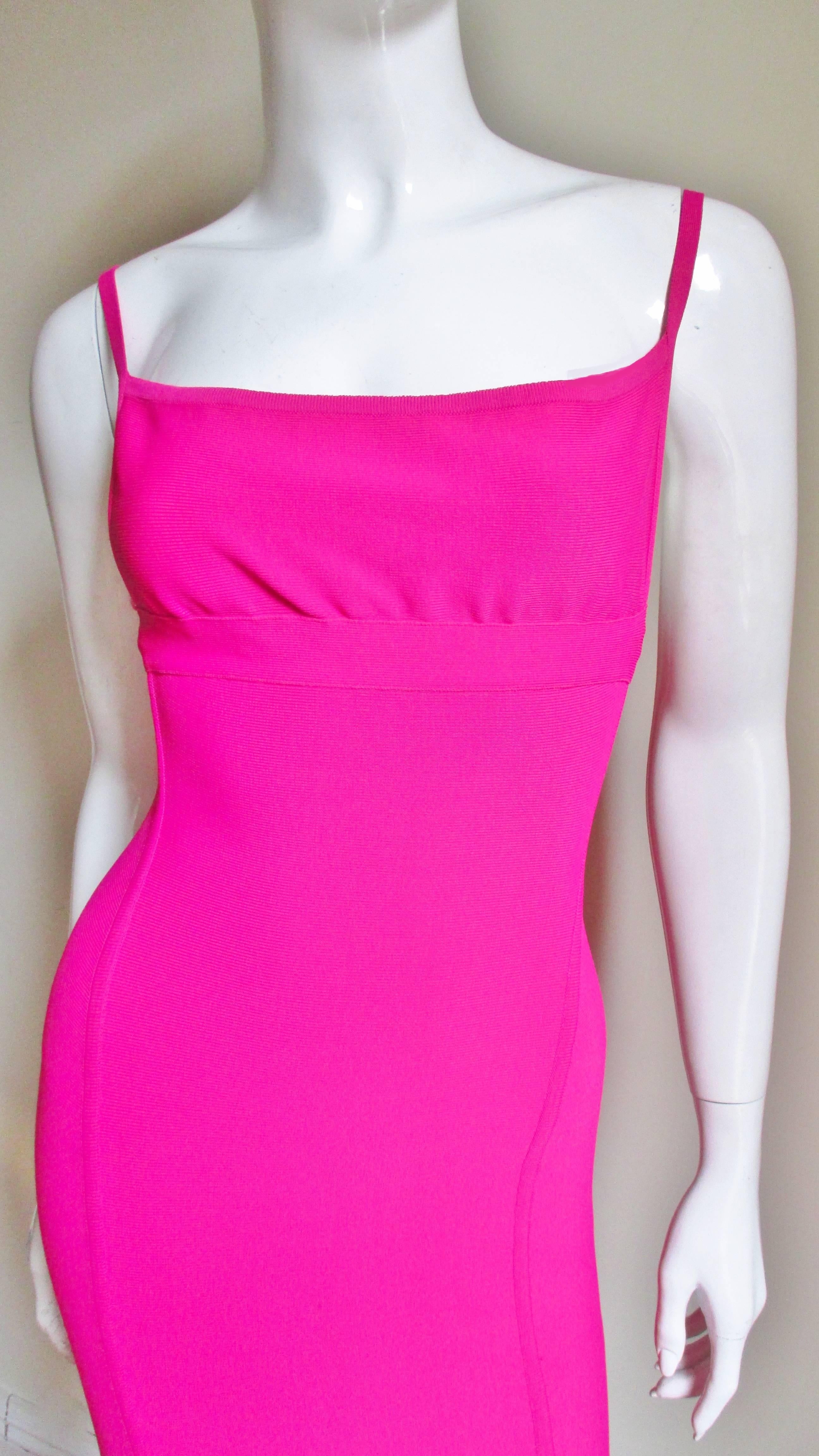 hot pink tight dress