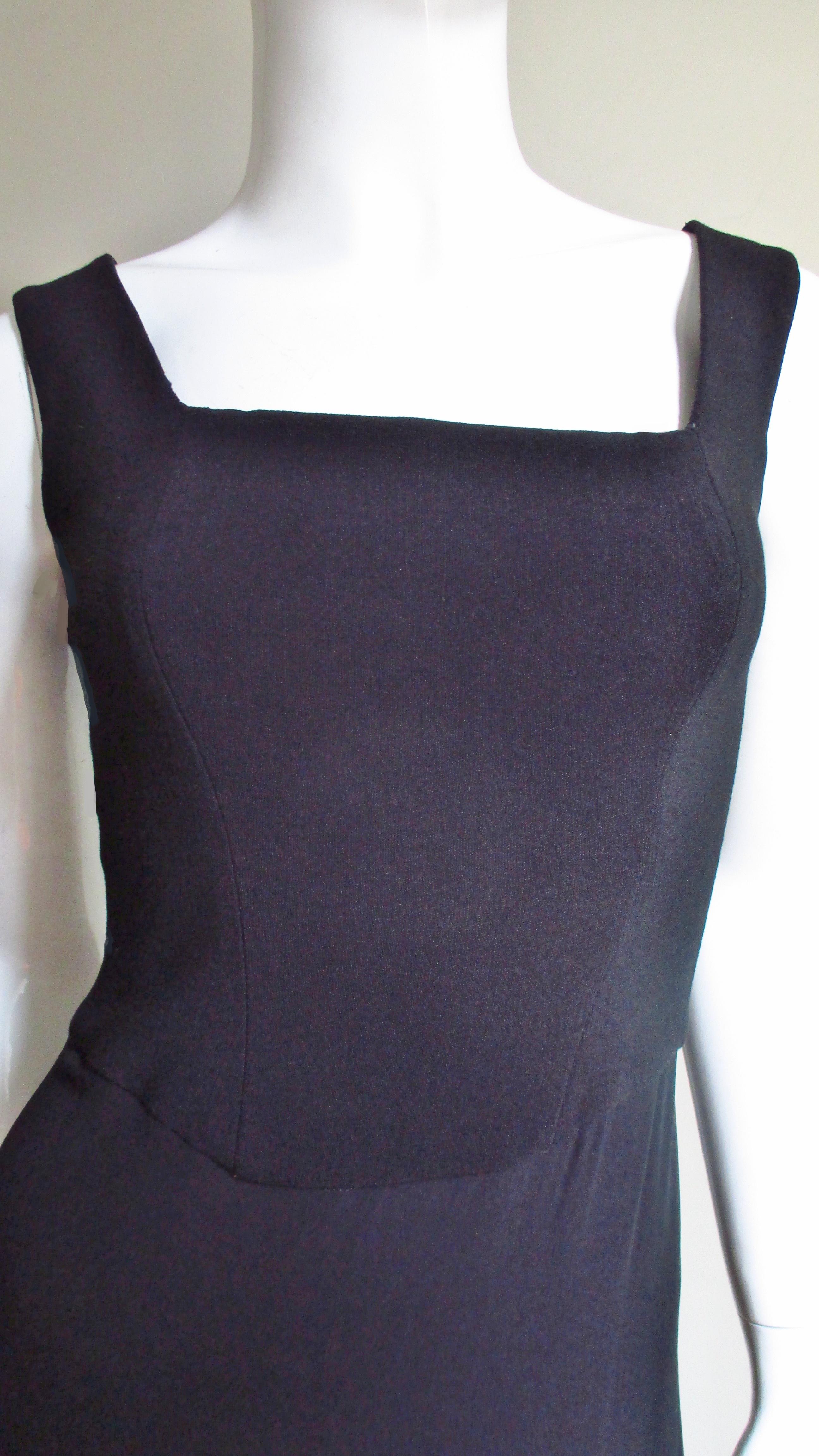 Herve Leger Gown with Back Cut outs In Good Condition For Sale In Water Mill, NY
