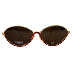 1990s High Quality Faux Tortoise Shell Acetate Gianfranco Ferrè Sunglasses