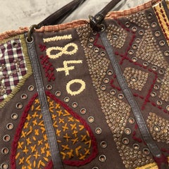 Borsa Tote francese unica e artigianale in stile Hippies degli anni '90 di Jamin Puech