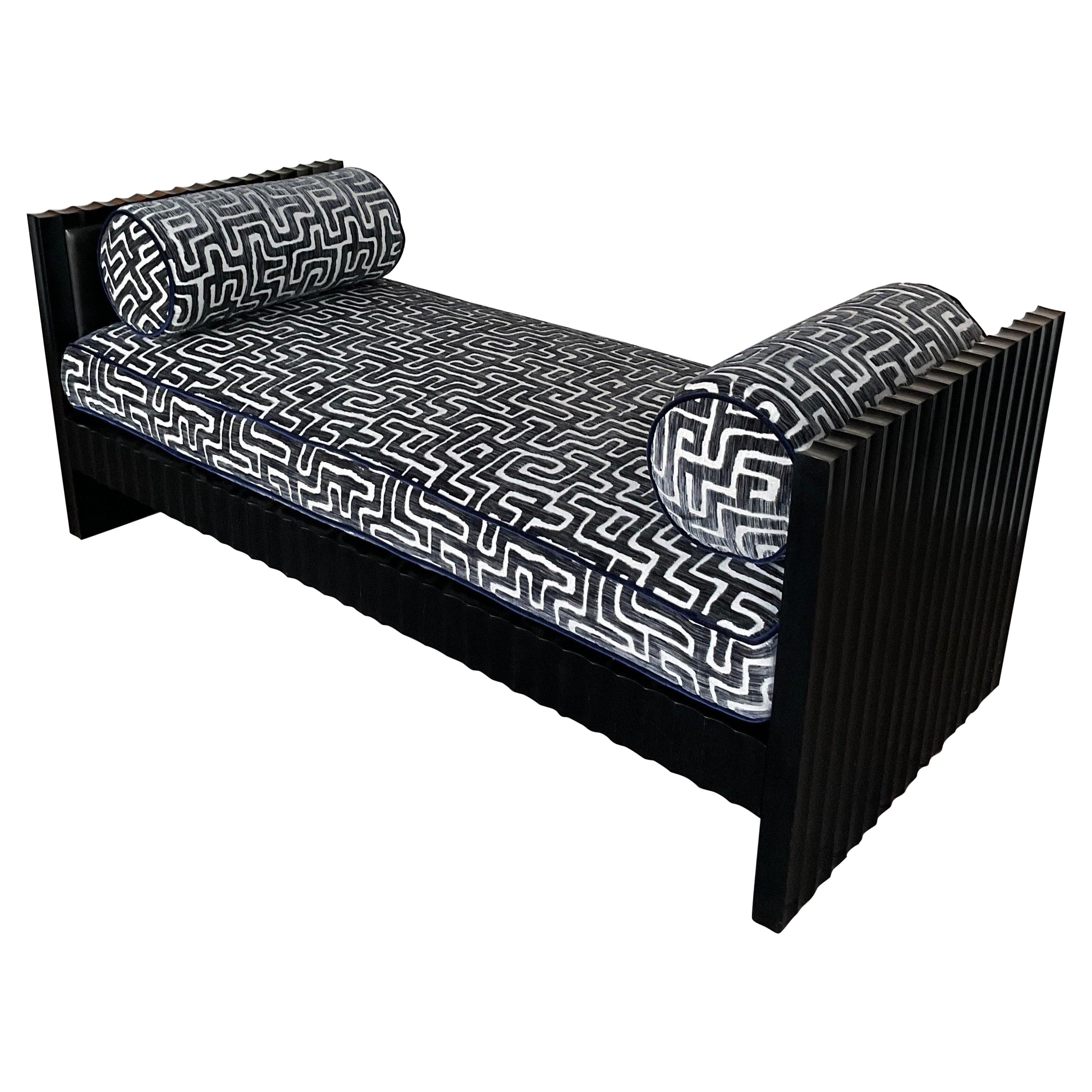 Divano Chaise Hollywood Regency anni '90 in vendita
